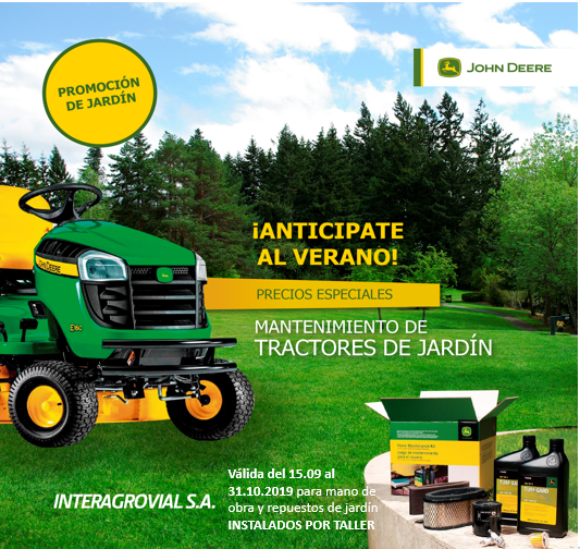 Promo tractores de jardín 2019